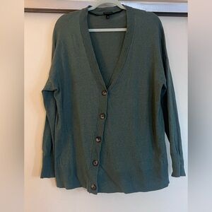 Torrid Deep Green Button-Up Cardigan